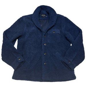Bonobos Men’s M Slim Fit Teddy Cardigan Sherpa Jacket Shacket Button Grandpa